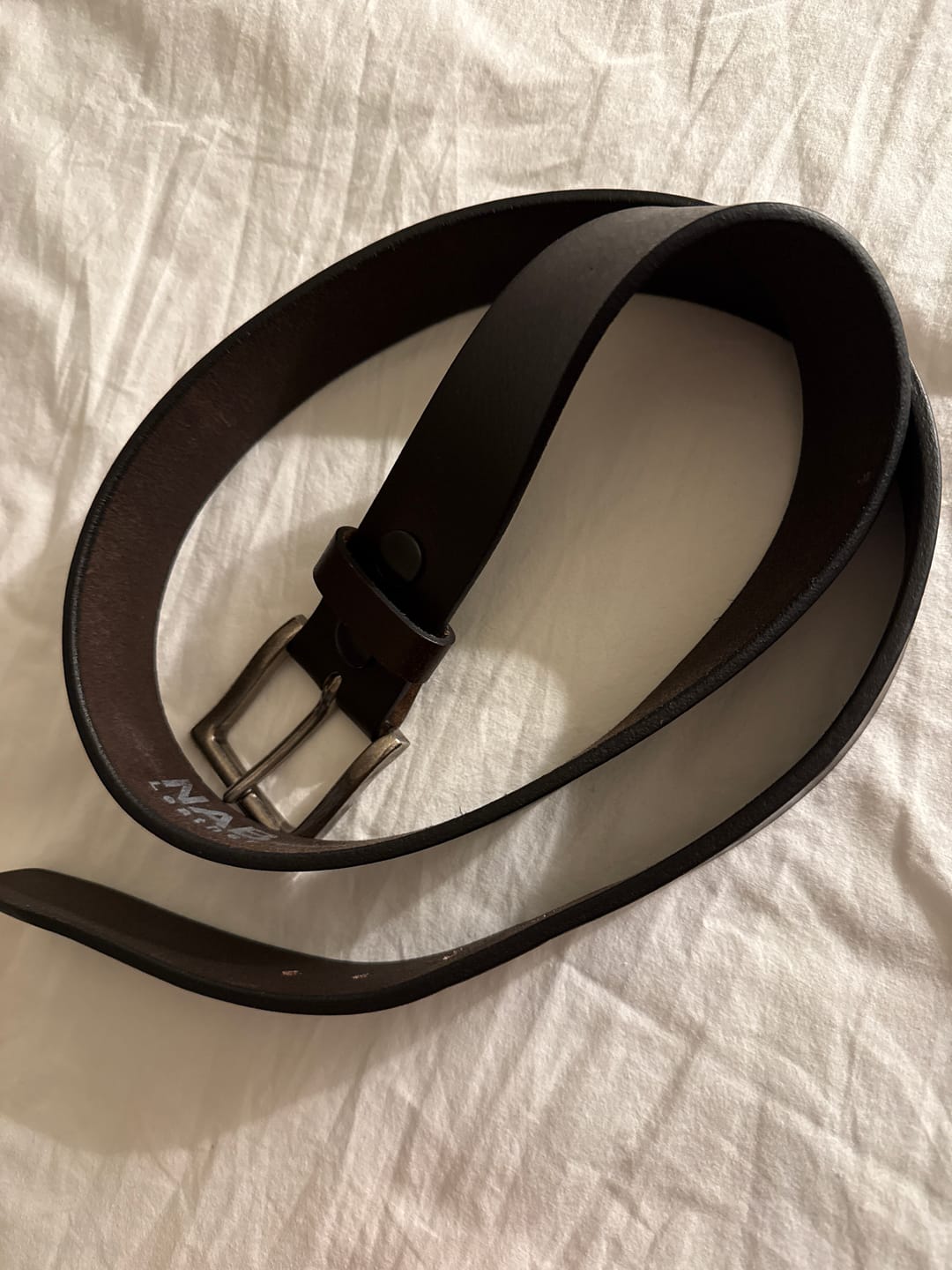 Customer photo review of The Long Haul Belt - Brown Classic 100% Full-Grain Leather Belt