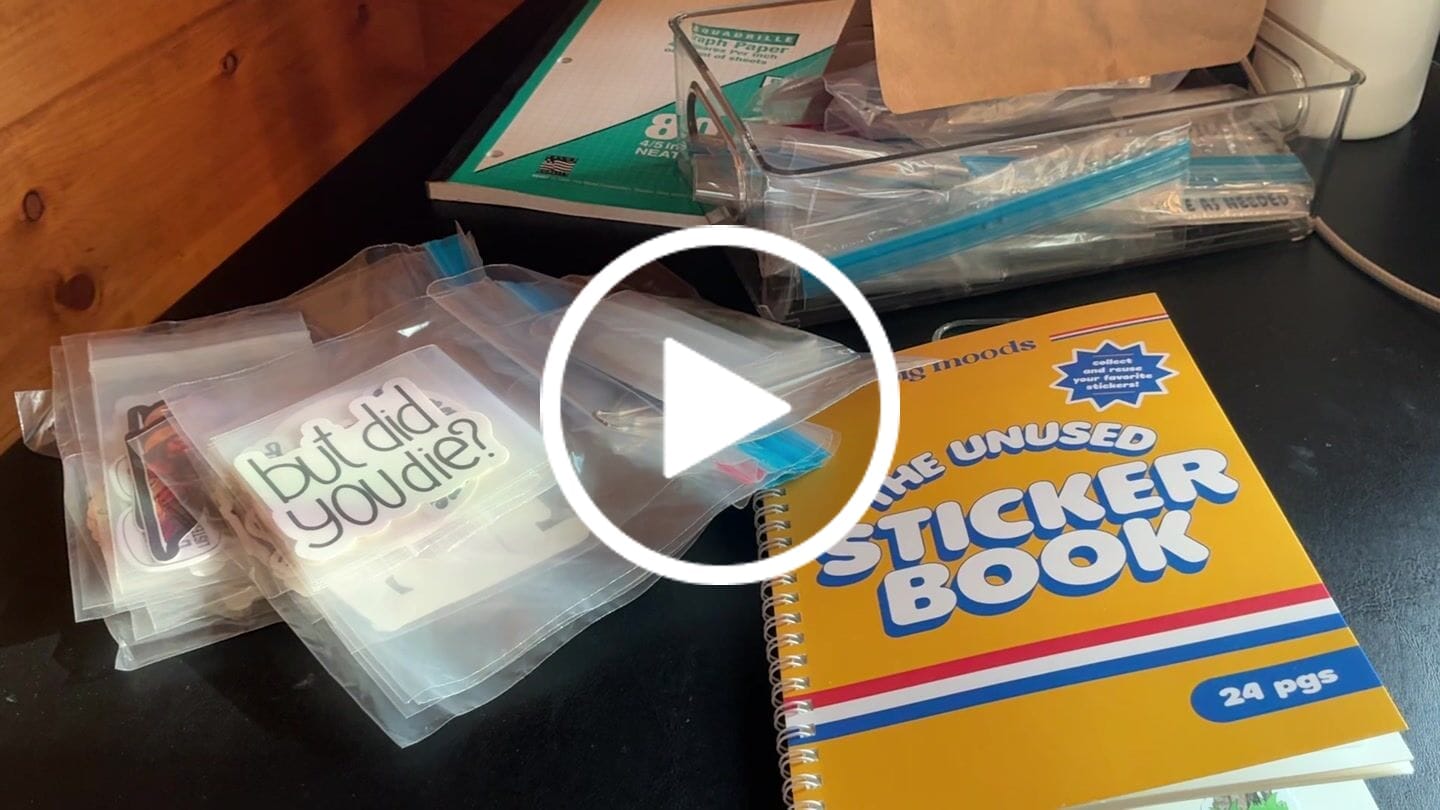 Customer video review of The Unused Sticker Book