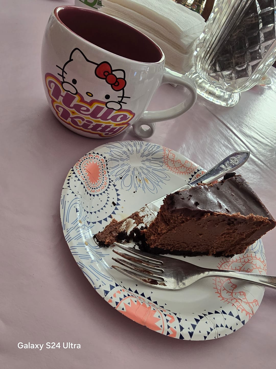 Customer photo review of Chocolate Cheesecake