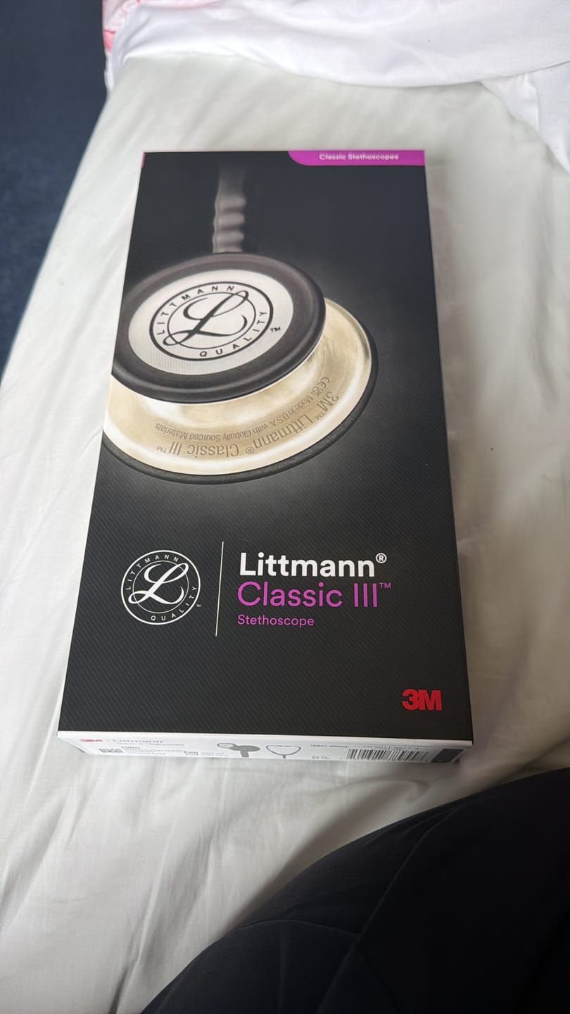 Customer photo review of Littmann Classic III Monitoring Stethoscope: All Black 5803