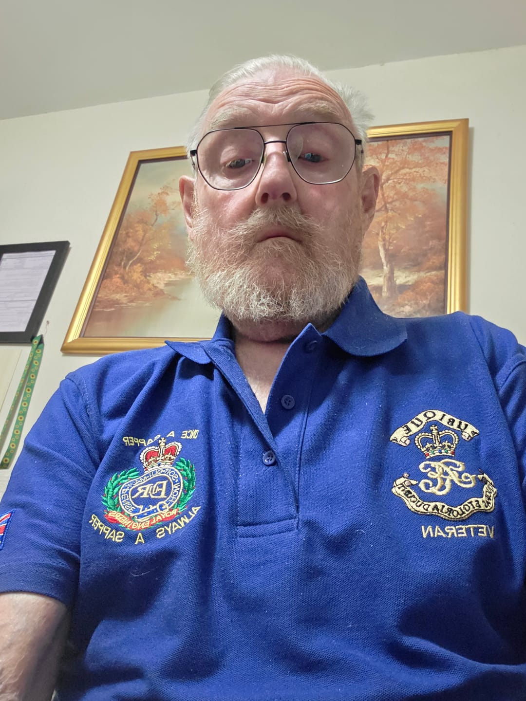 Customer photo review of Once a Sapper/Cypher Embroidered Polo Shirt