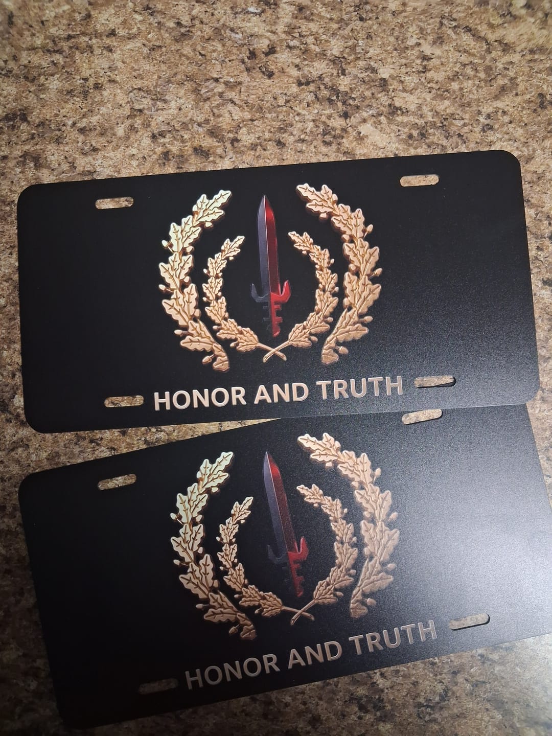 Customer photo review of Print Custom License Plate