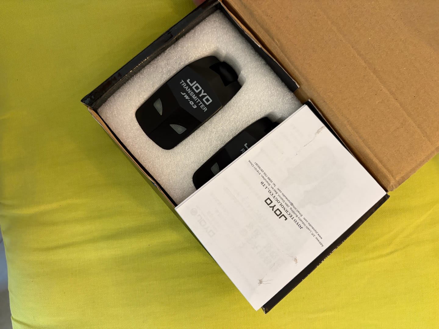 Customer photo review of משדר אלחוטי לגיטרה