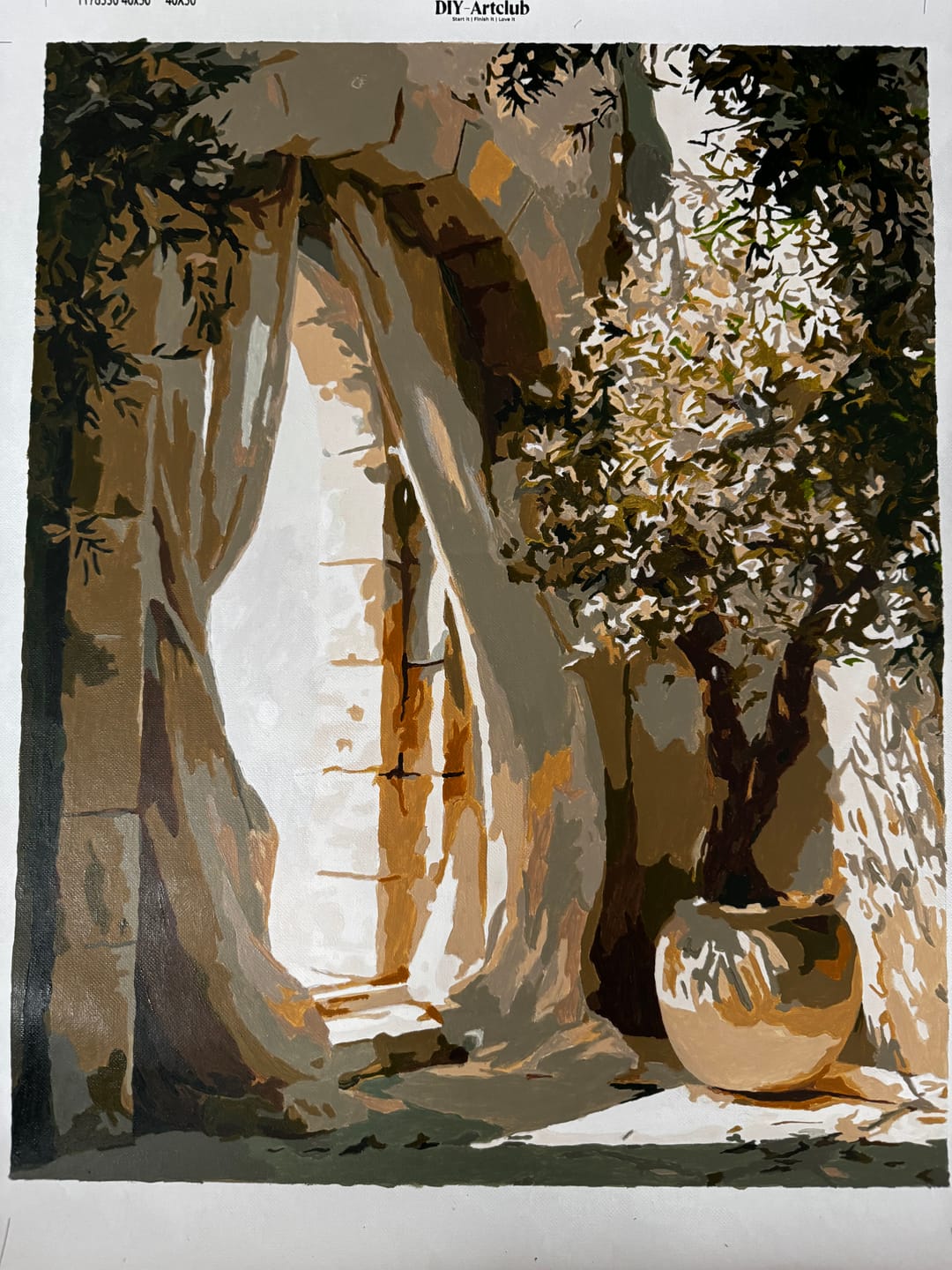 Customer photo review of The Stone Archway | Paint by Number
