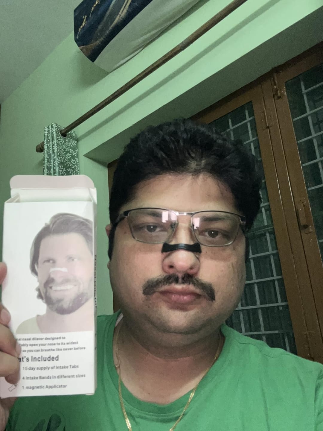 Customer photo review of Magnetic Nasal Strips