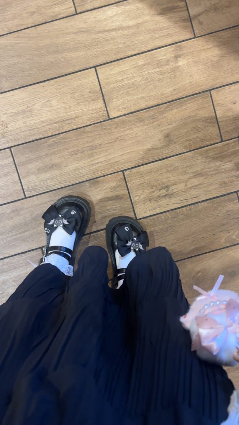 Customer photo review of Midnight Bat Kawaii Chunky Mary Janes - Women's