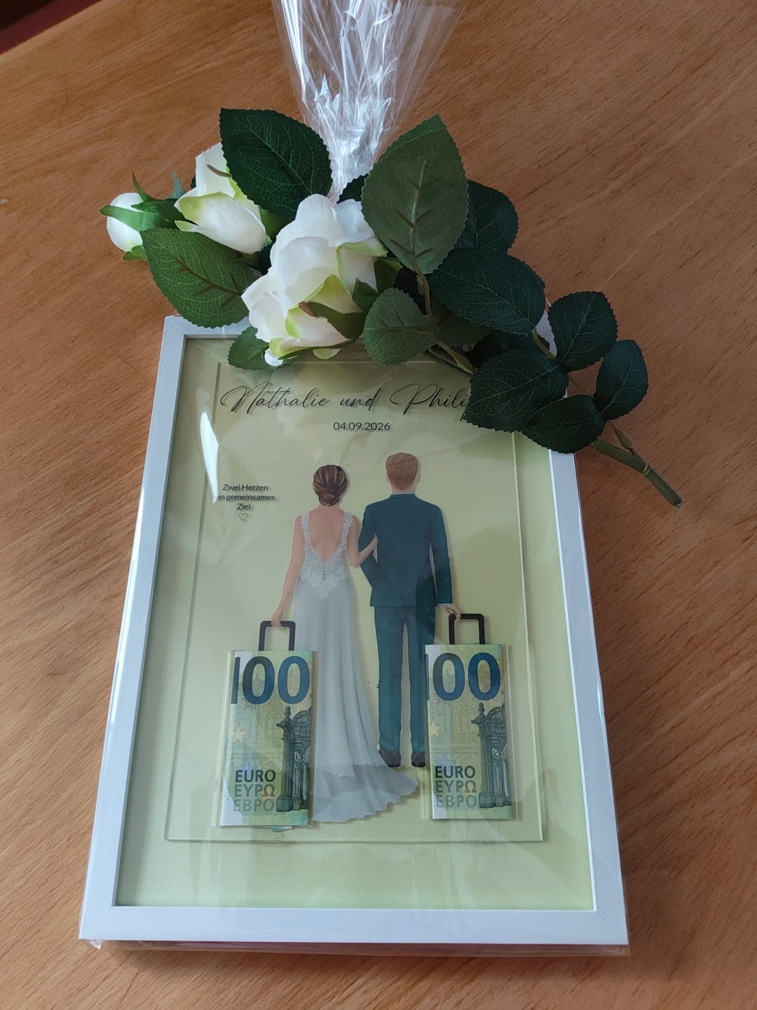 Customer photo review of Hochzeitsgeschenk Acrylplatte