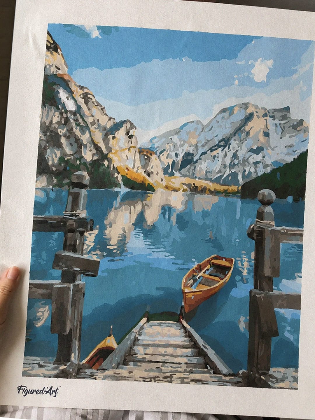 Customer photo review of Barque sur un Lac de Montagne