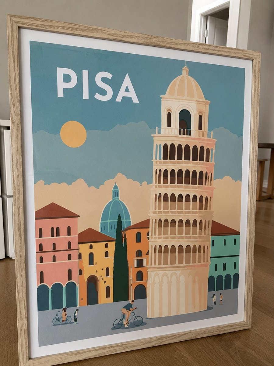 Customer photo review of Affiche Vintage Pise