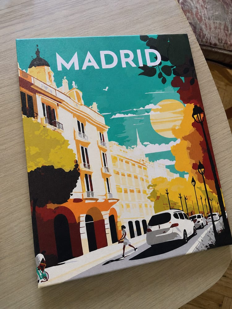 Customer photo review of Affiche Vintage Madrid