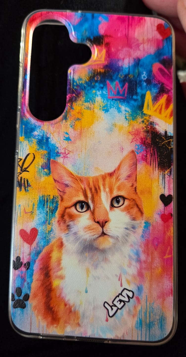 Customer photo review of Graffiti - Personalised Phone Case