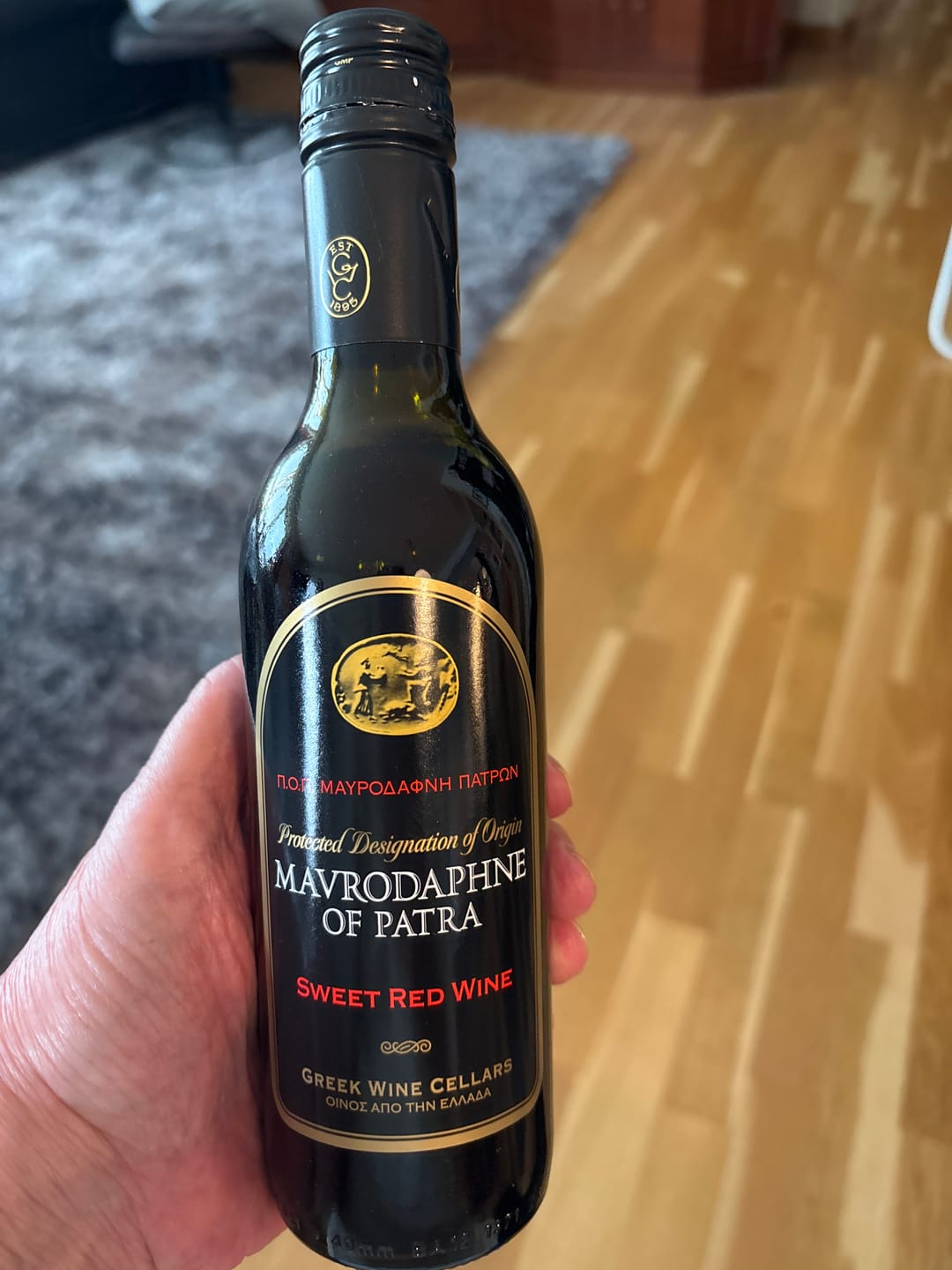 Customer photo review of Sweet red Mavrodaphne - 375ml