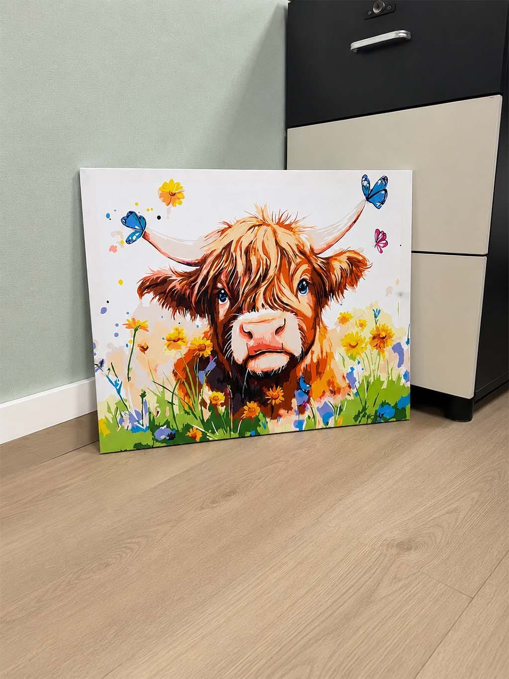 Customer photo review of Portrait printanier vache Highland