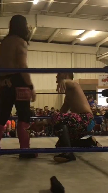 Customer photo review of Isami Wrestling Kick Pads