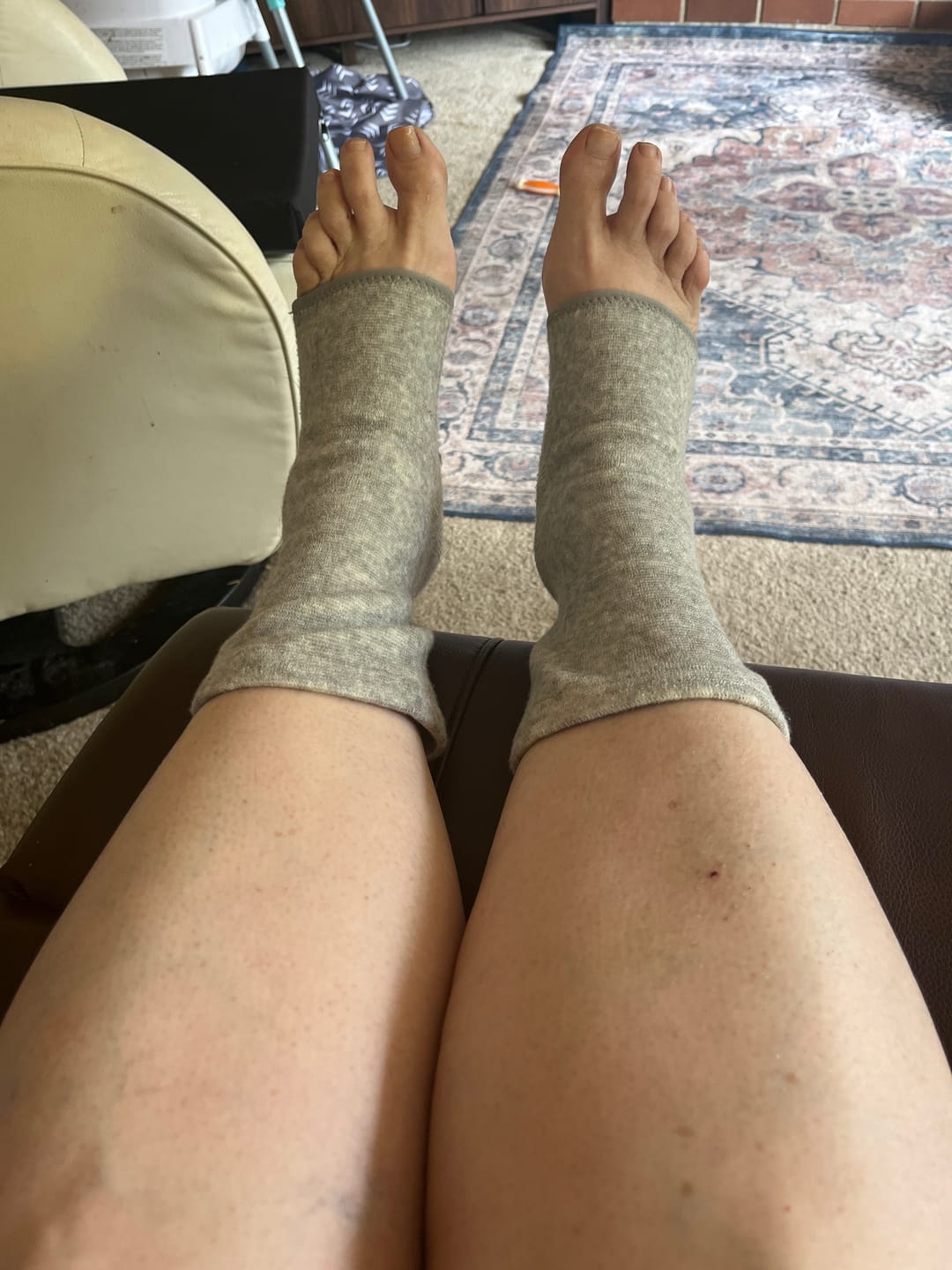 Customer photo review of Premium Anti-Fatigue Bamboo Footsleeves
