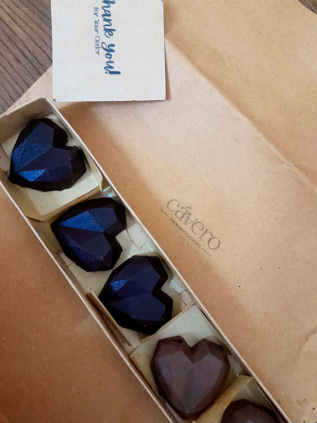 Customer photo review of Signature Chocolate Hearts