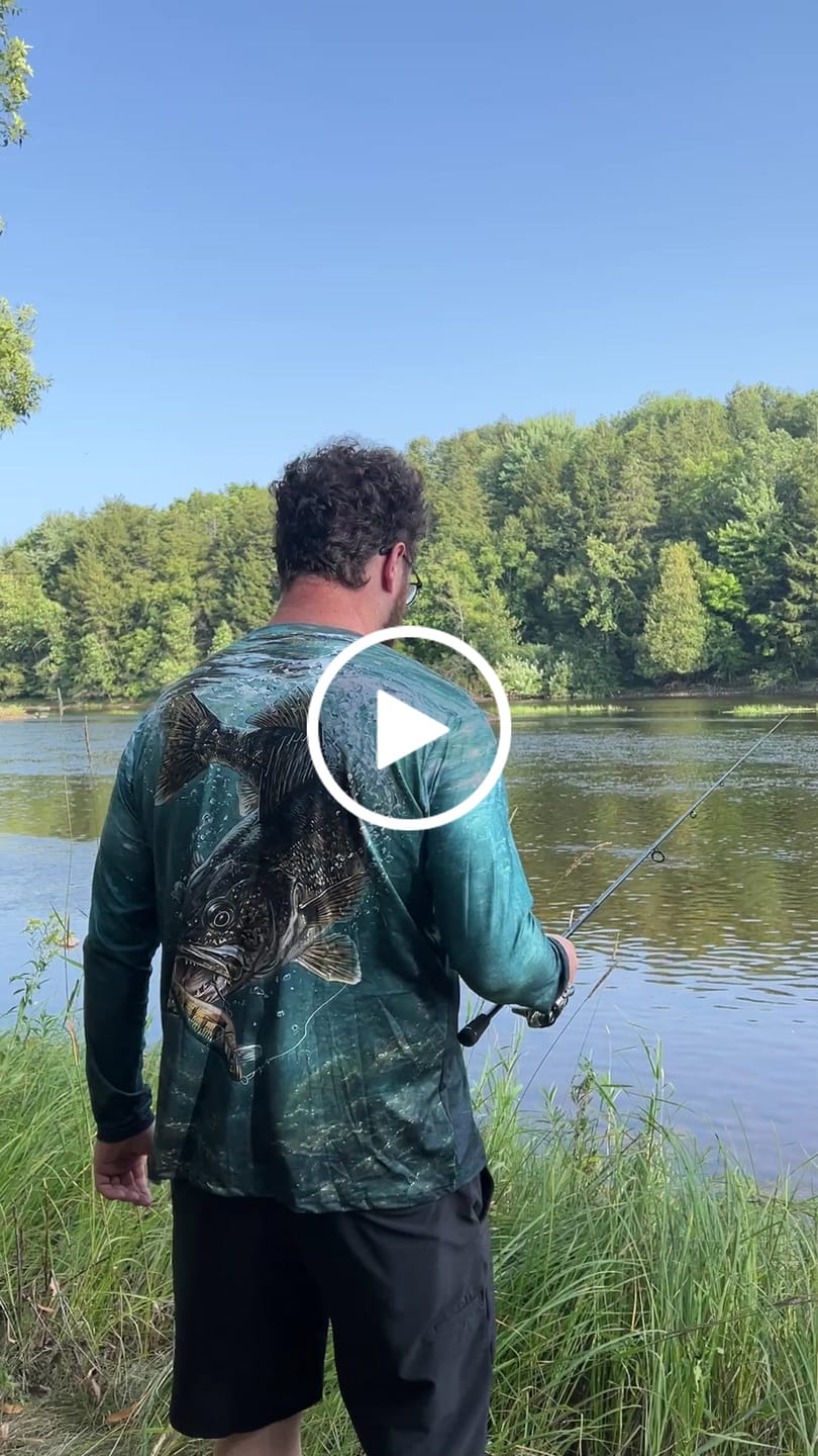 Customer video review of Performance Fishing Long Sleeve - Cold Teal Walleye - AOF102