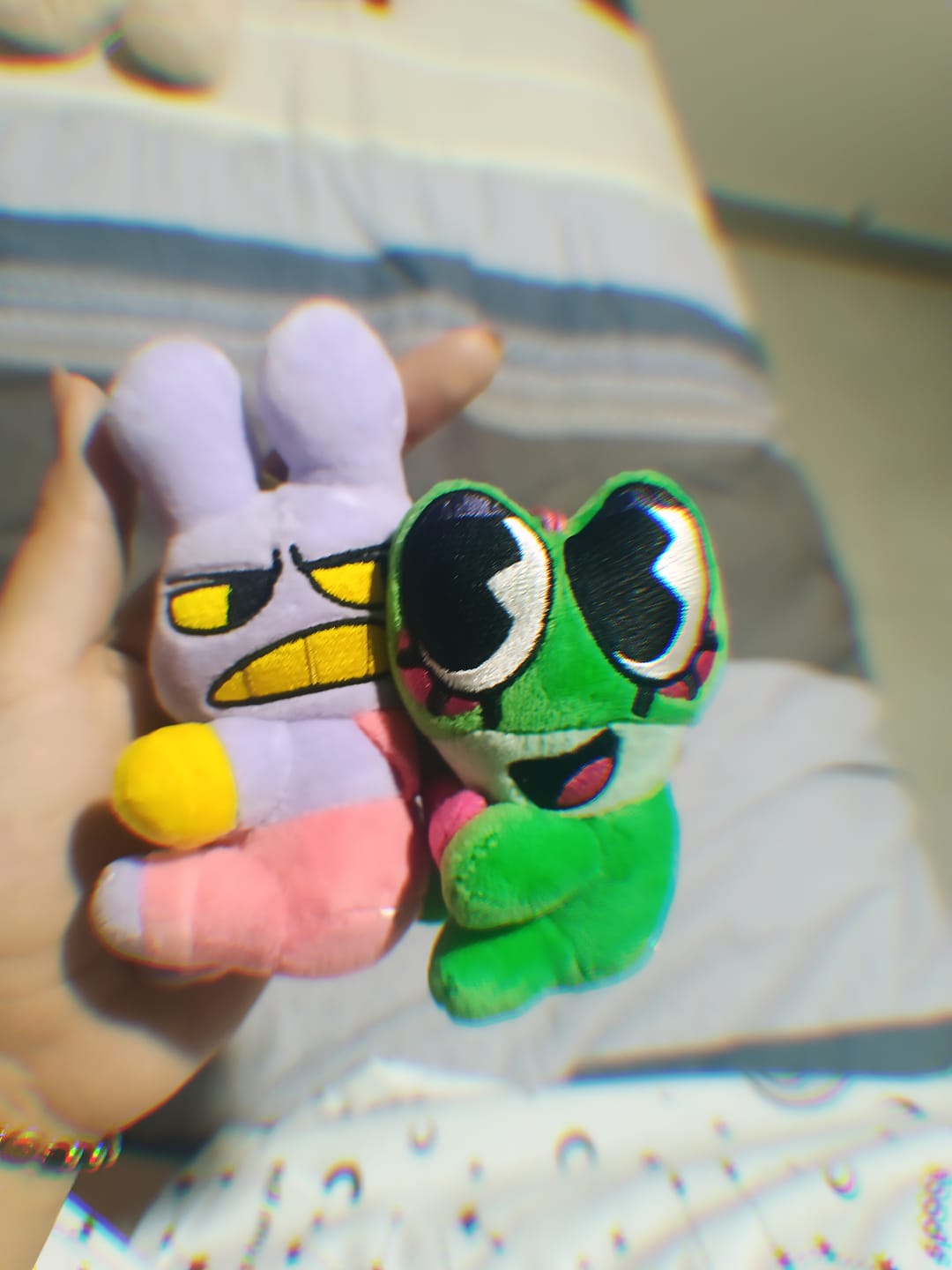Customer photo review of Jax & Ribbit Magnetic Plush Keychains