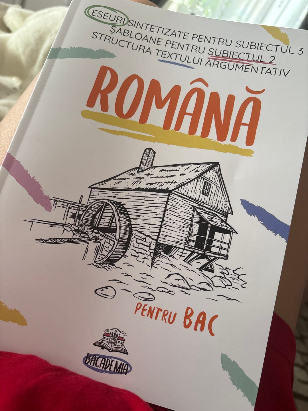 Customer photo review of Carte Română Bacalaureat Bacademia (temă și viziune, caracterizare, relație) - Ediția II