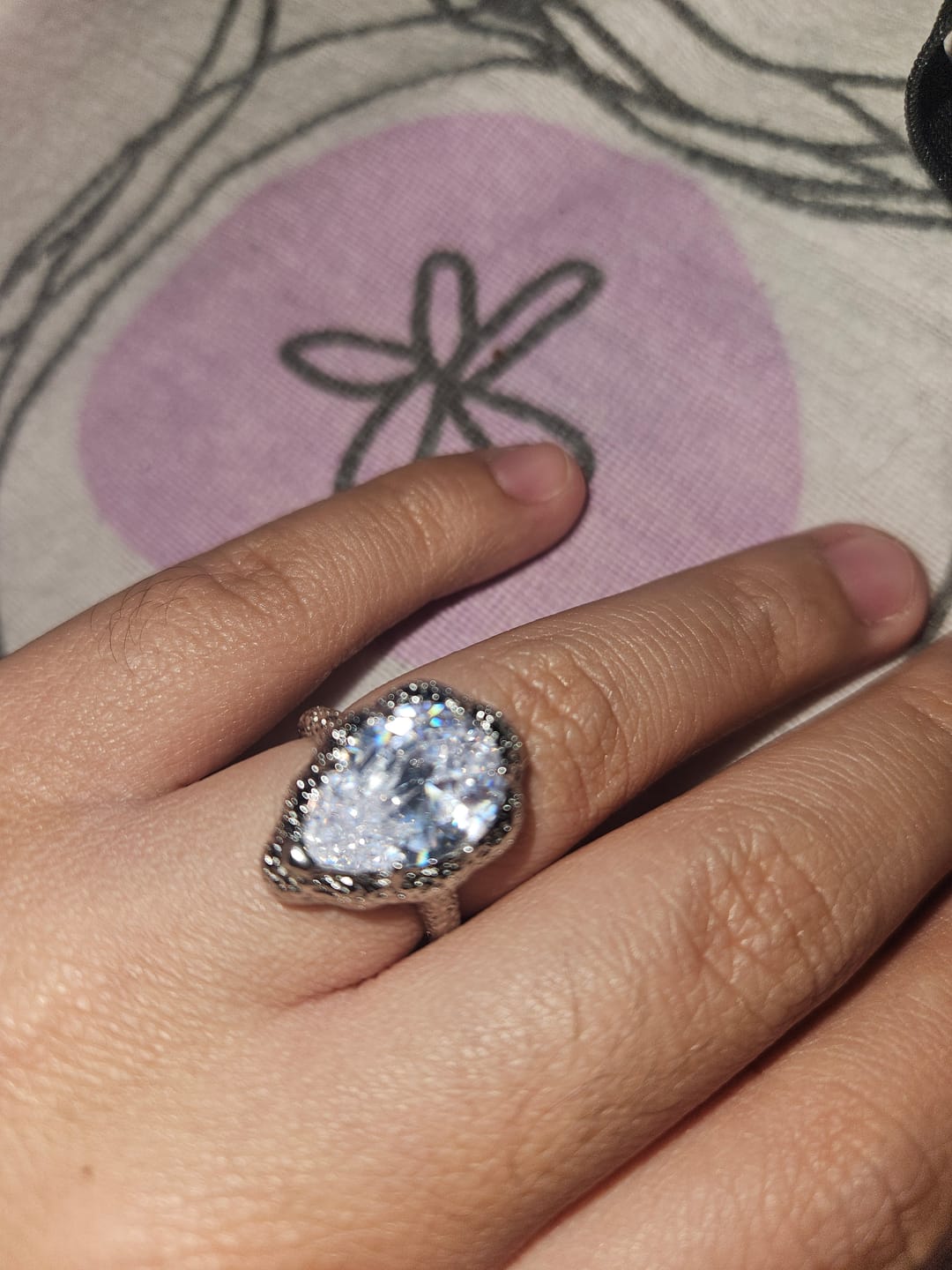 Customer photo review of Anillo Mai Plata