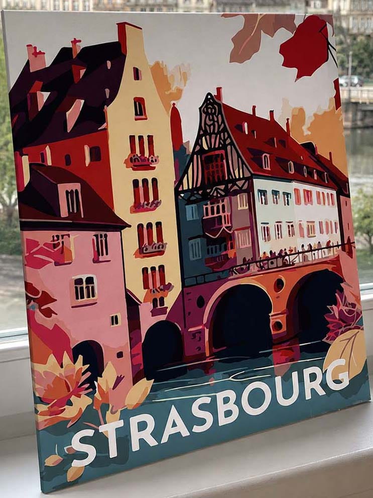 Customer photo review of Affiche Vintage Strasbourg
