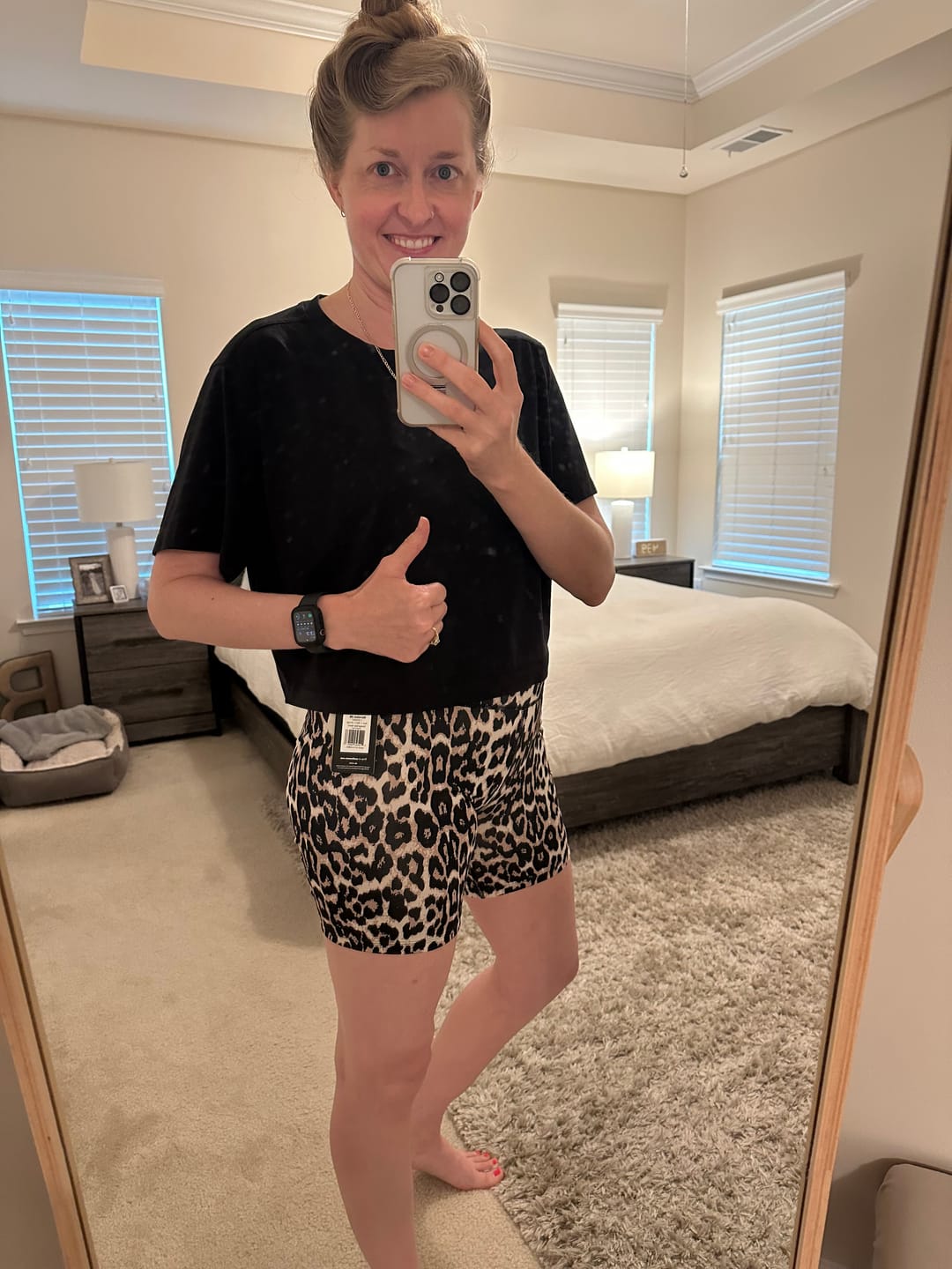 Customer photo review of Rock 'n' Roll Z- Lift High Waisted Biker Shorts