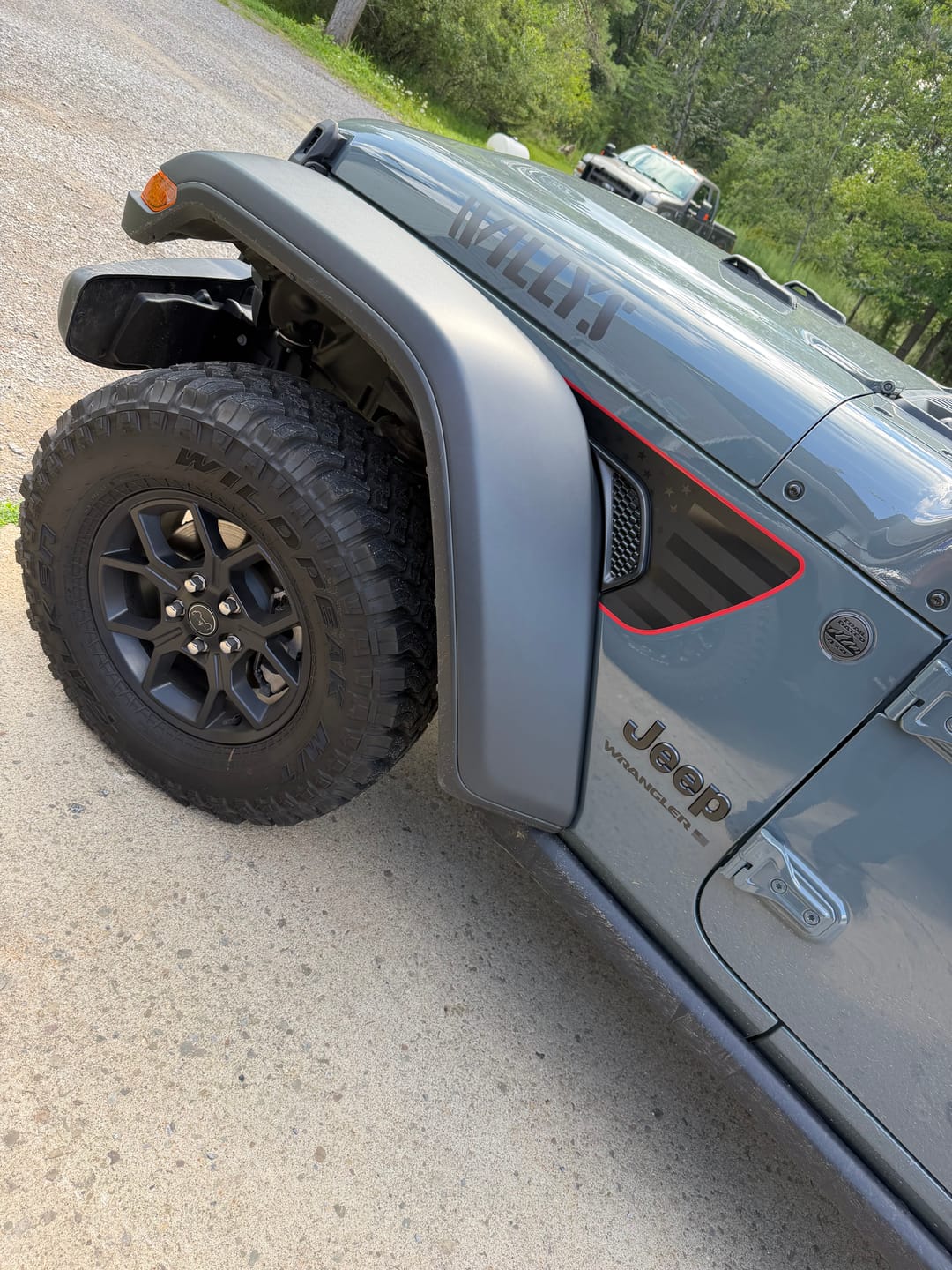 Customer photo review of Premium Fender Vent Decal Set | Black Flag - fits Wrangler JL & Gladiator JT