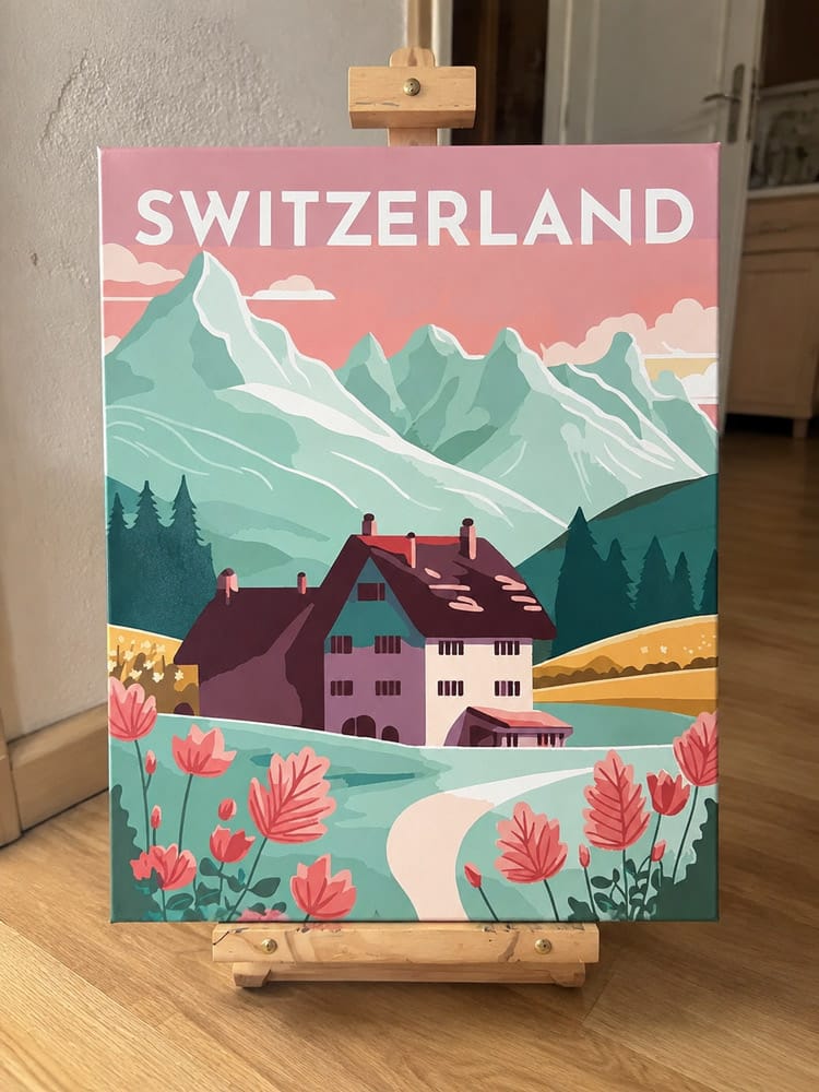 Customer photo review of Affiche Vintage Lucerne