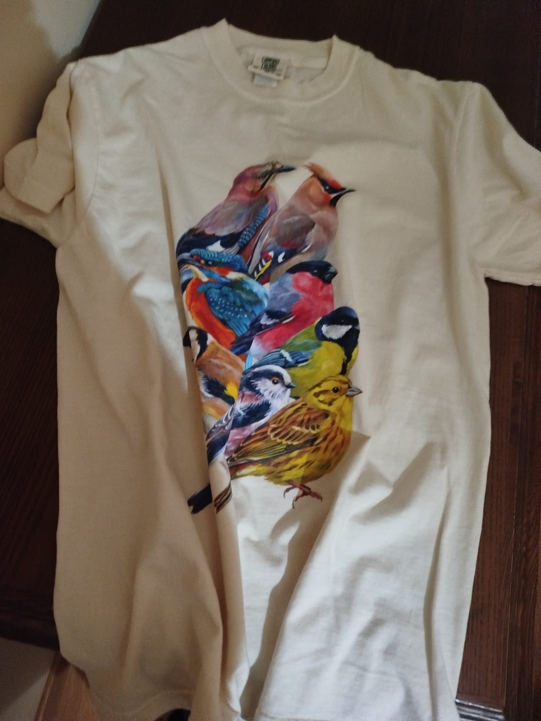 Customer photo review of Garden Birds Of Britain Comfort Colors® Tee