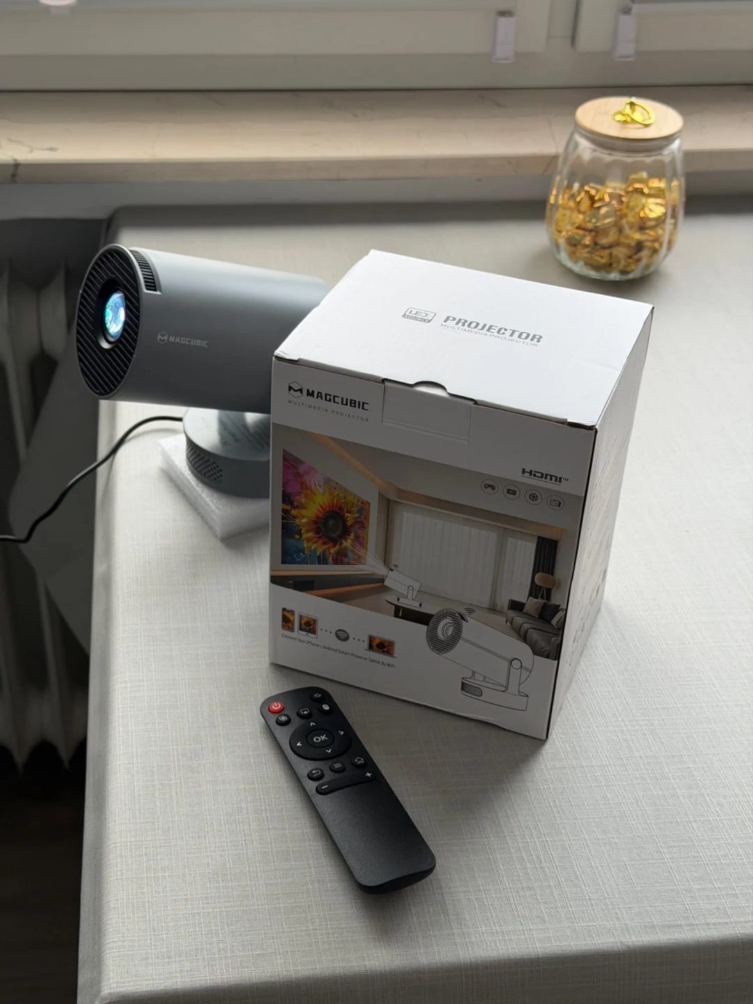 Customer photo review of BookGlow™ - Smart Projector