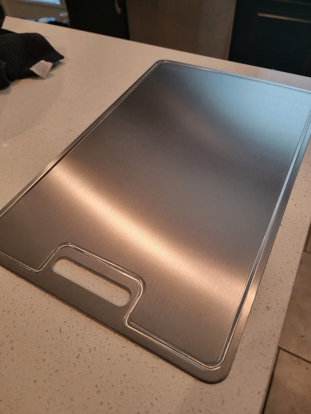Customer photo review of Pure Titanium Cutting Board - PFAS Free