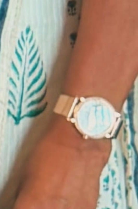 Customer photo review of FLOWER - Swiss Quartz Movement Watch | Rose Gold & Chrysanth