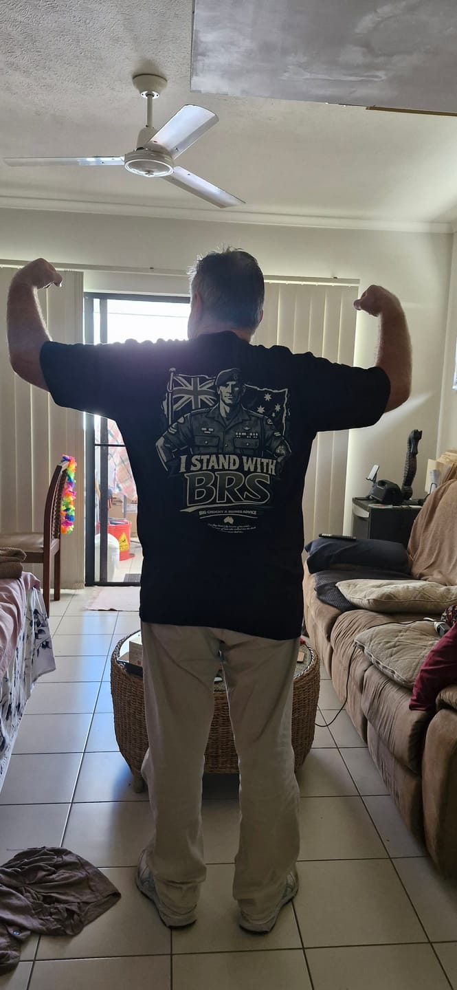 Customer photo review of Big Chocky | Stand With BRS Tee