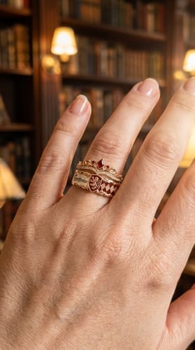 Customer photo review of Anillos del Emblema tu Casa .