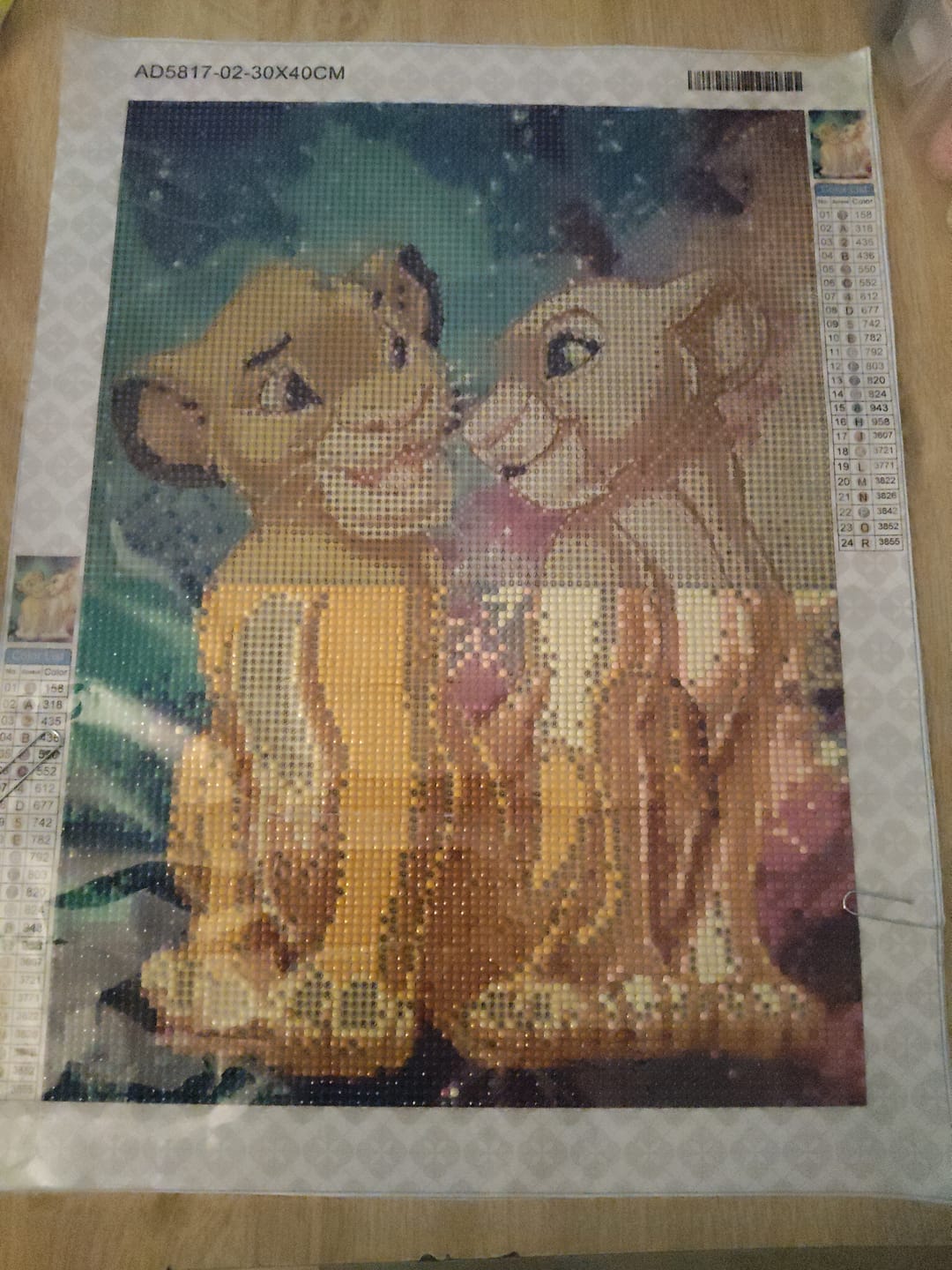 Customer photo review of Sachets de Diamants additionnels pour la Broderie Diamant
