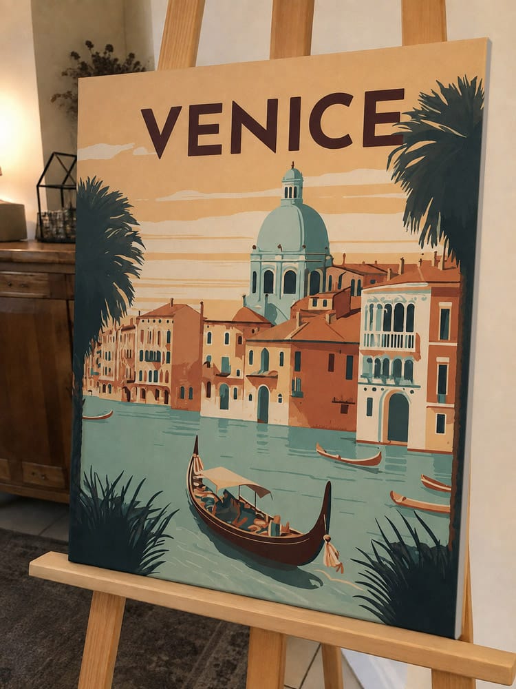 Customer photo review of Affiche Vintage Venise