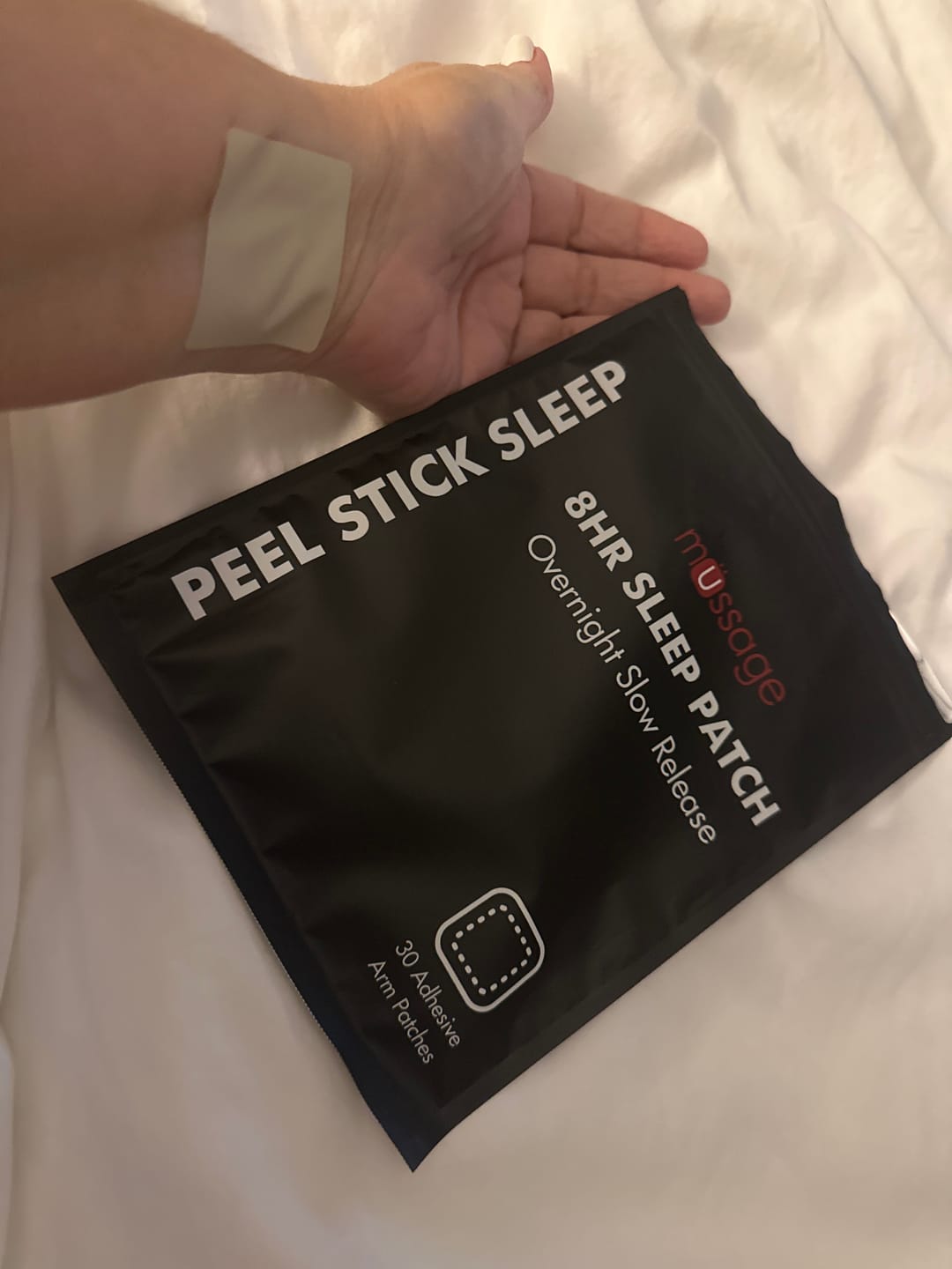 Customer photo review of mussage 8 Hour Sleep Patch