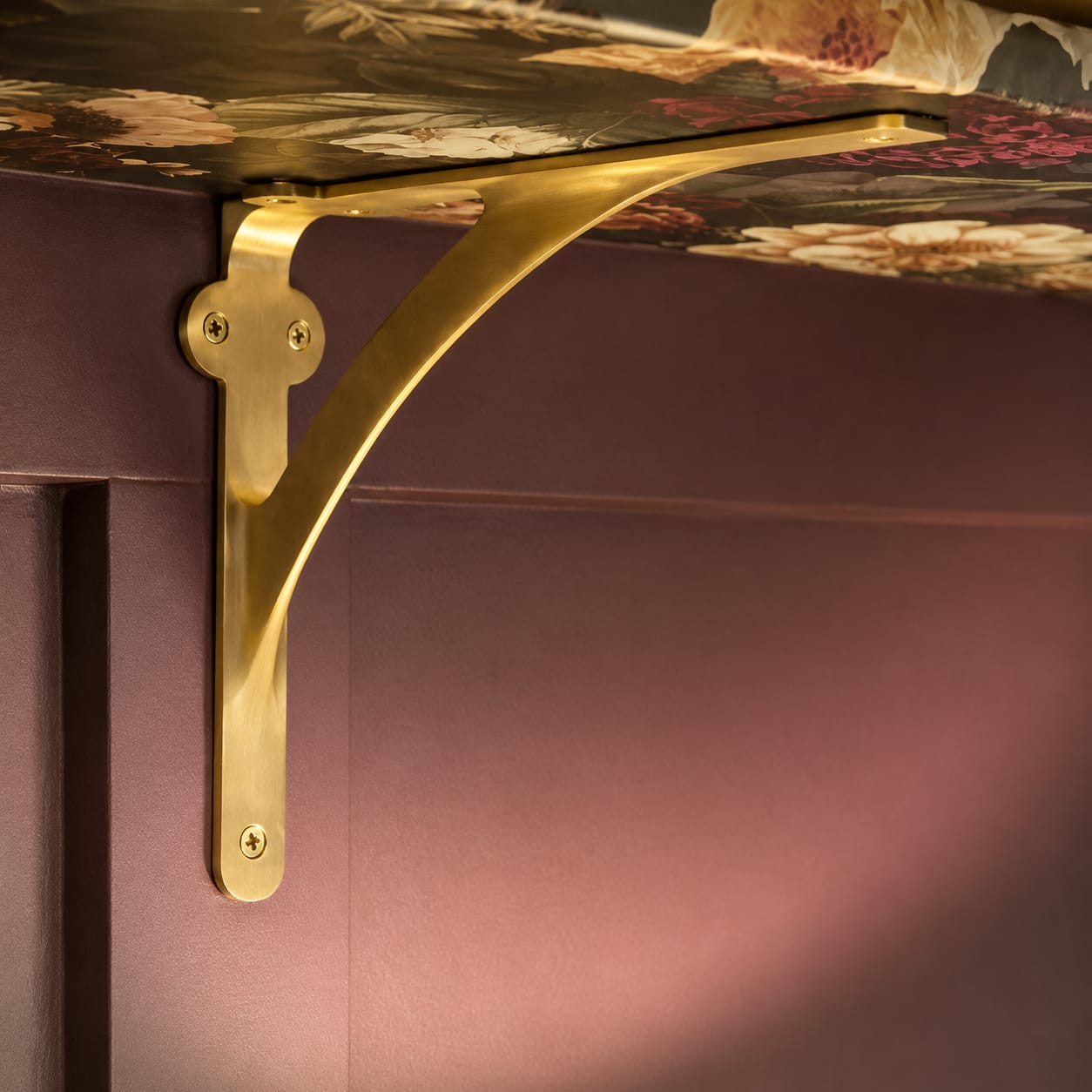 Customer photo review of Classic Shelf Bracket - Unlacquered Brass Polished