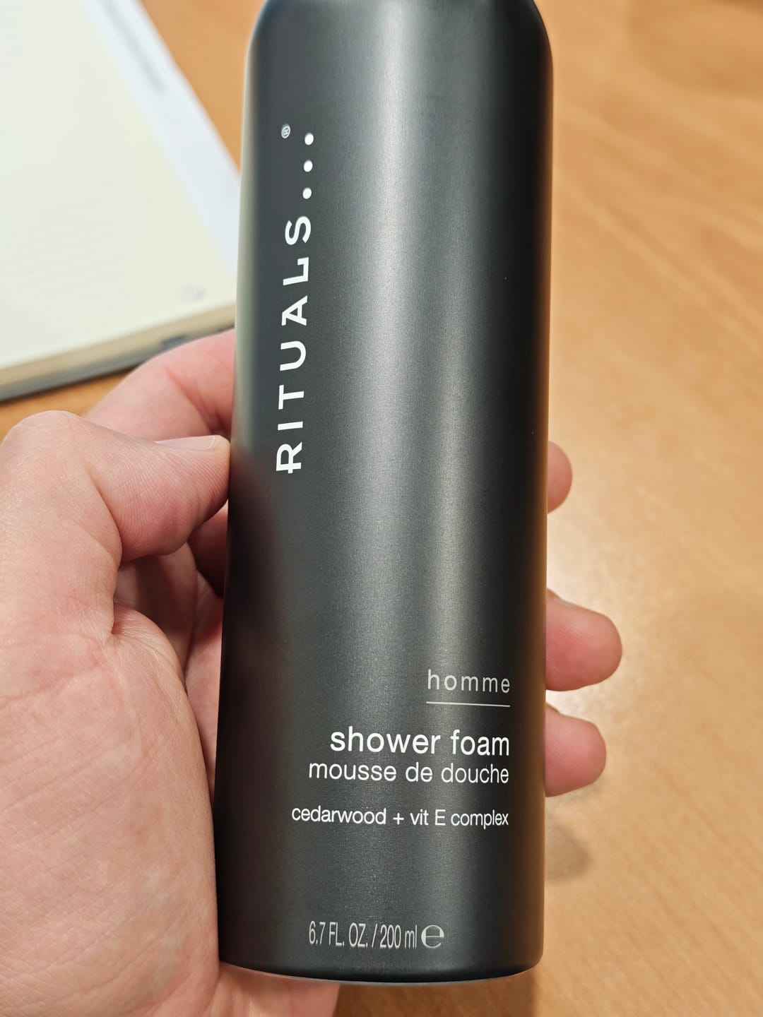 Customer photo review of The Rituals of Homme Pena za Tusiranje