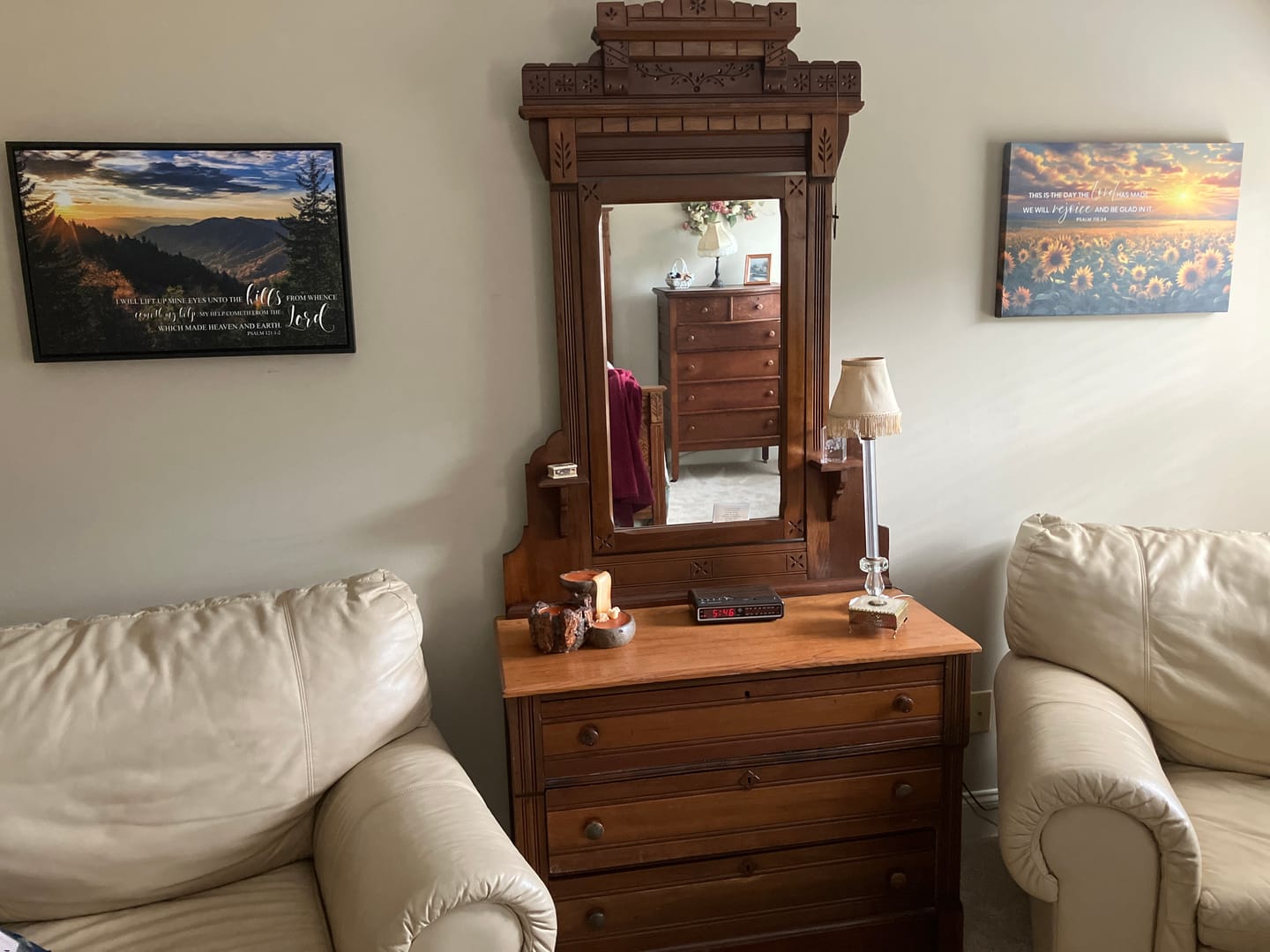 Customer photo review of Psalm 118:24 This is the Day the Lord Has Made, Sunflower, Wall Art Canvas