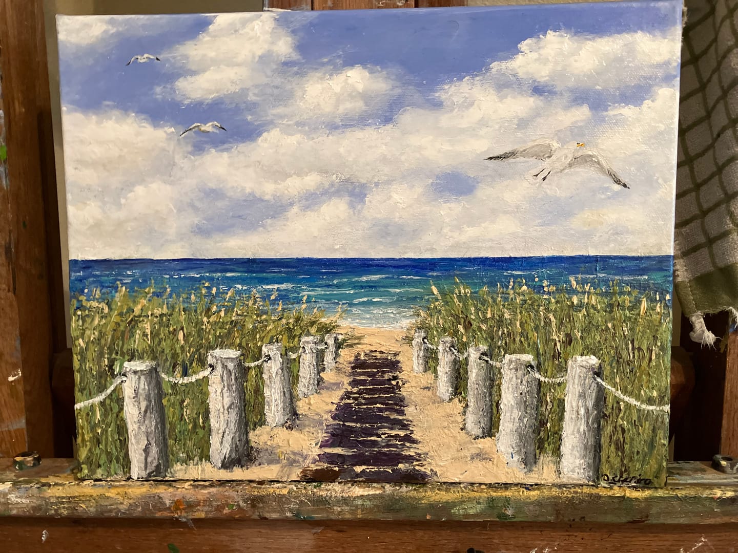 Customer photo review of DabblePaints™️ Ultramarine Blue — Thick-Body Acrylic Paint