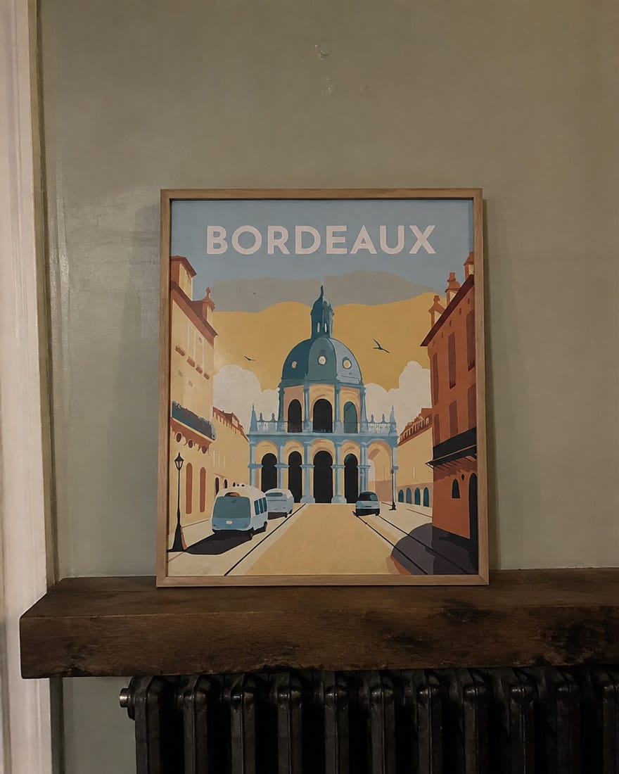 Customer photo review of Affiche Vintage Bordeaux