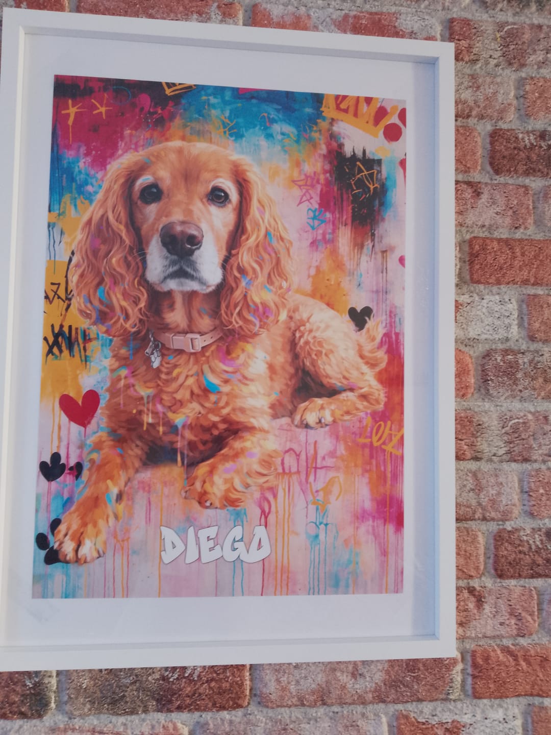 Customer photo review of Graffiti -  Personalised Poster