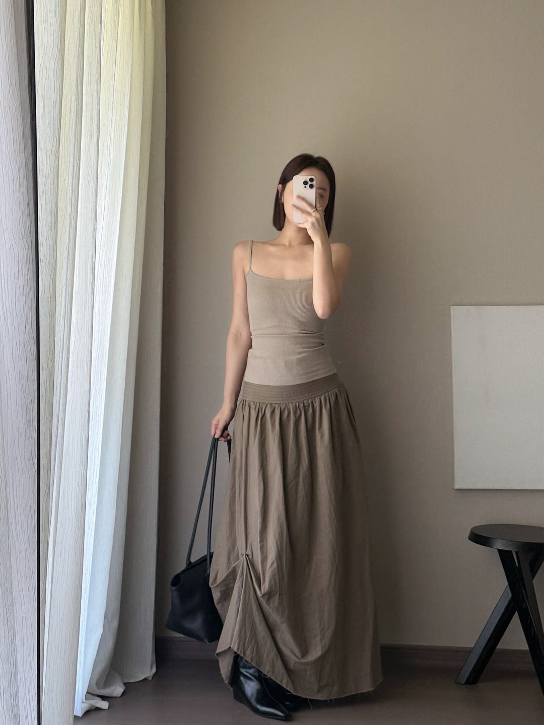 Customer photo review of IAMXIAA Draped Waist Maxi Skirt