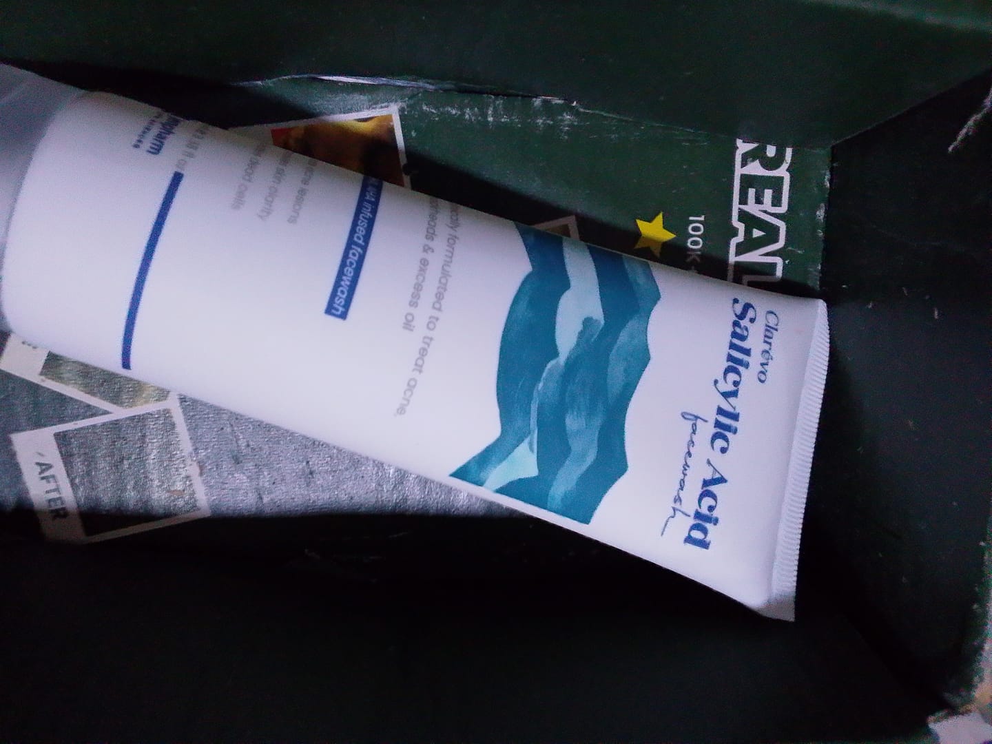 Customer photo review of Clarevo Salicylic Acid Facewash