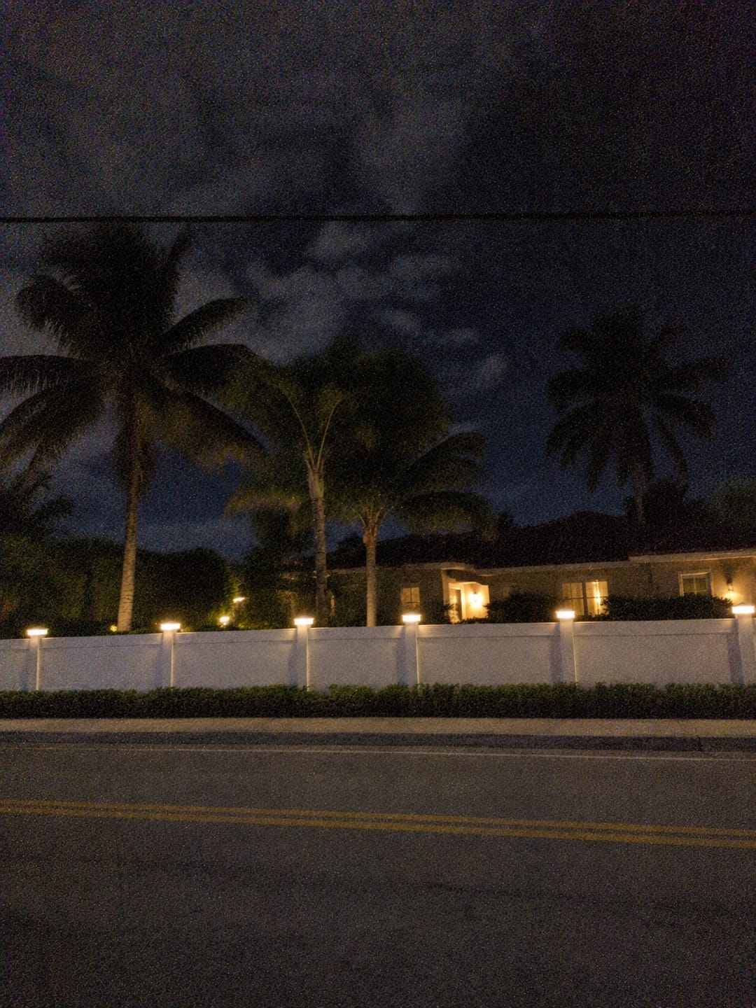 Customer photo review of EverGlow® Premium Solar Vinyl Fence Post Light