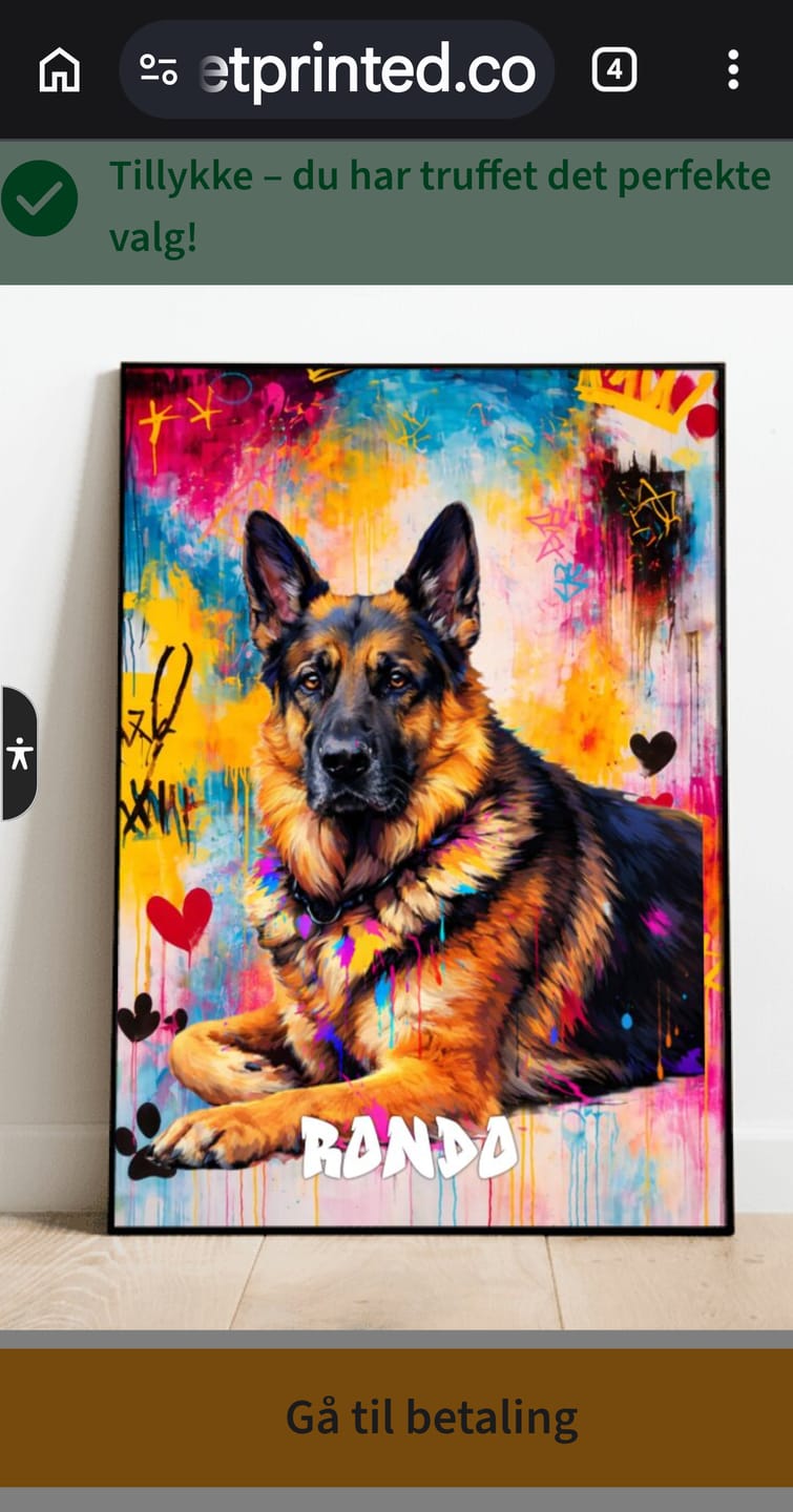 Customer photo review of Personalised Poster - Graffiti