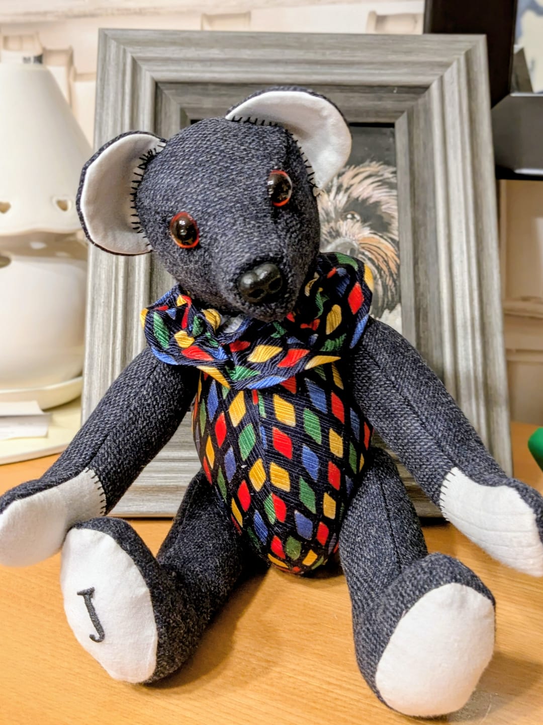 Customer photo review of Memory Bear PDF Pattern  Approx 25cm Seated