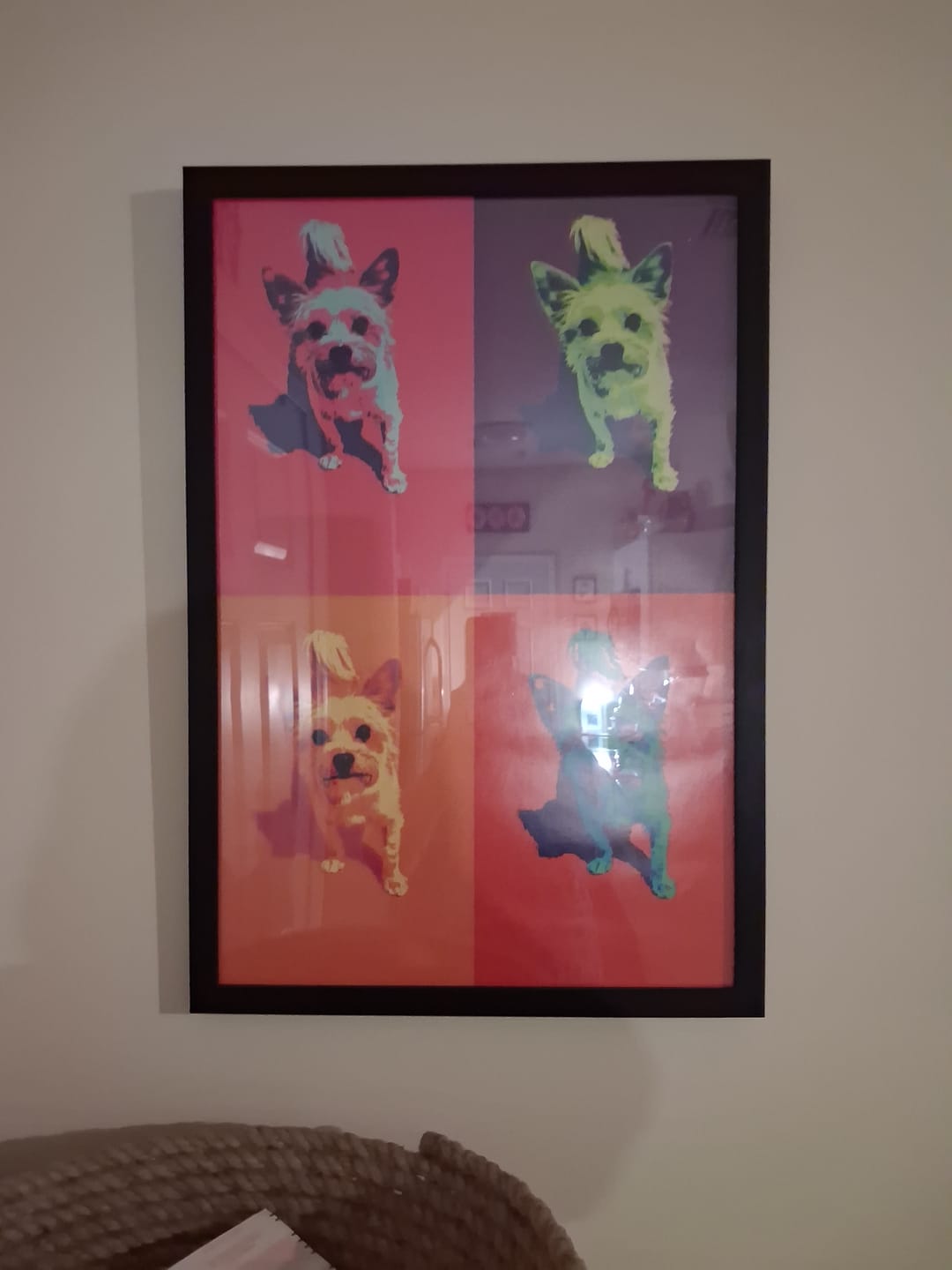 Customer photo review of Color Squares - Personalized Poster