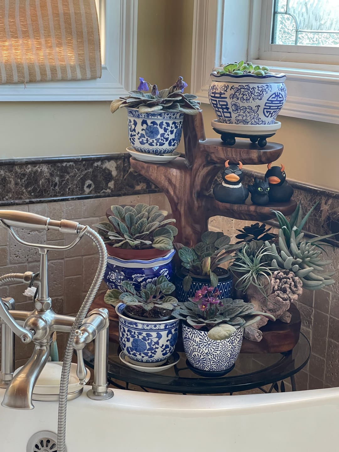 Customer photo review of Modern Organic Bathroom Shelf For Bathroom